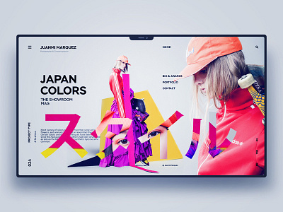 Japan Colors design landingpage ui uidesign ux uxdesign website