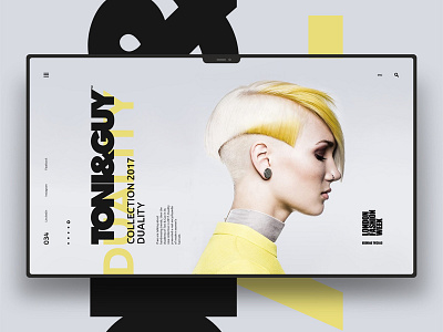 Toni & Guy design landingpage ui uidesign ux uxdesign website