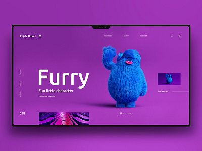 Furry design landingpage ui uidesign ux uxdesign website
