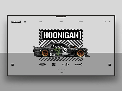 Hoonigan design landingpage ui uidesign ux uxdesign website