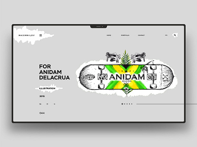 Anidam Delacrua design landingpage ui uidesign ux uxdesign website