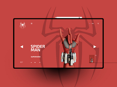 Spyderman design landingpage ui uidesign ux uxdesign website