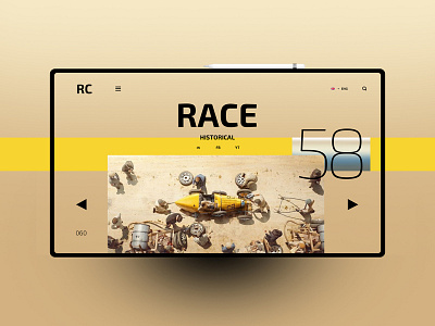 Race design landingpage ui uidesign ux uxdesign website