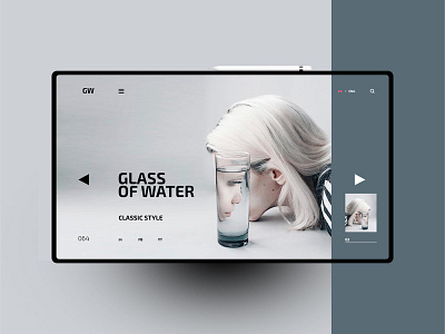 Glass Of Water design landingpage ui uidesign ux uxdesign website