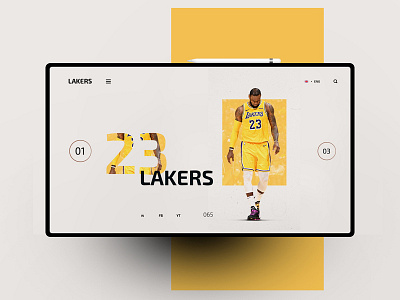 Lakers design landingpage ui uidesign ux uxdesign website