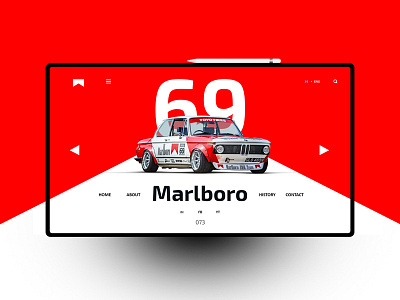 Marlboro design landingpage ui uidesign ux uxdesign website