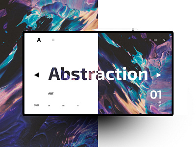 Abstraction design landingpage ui uidesign ux uxdesign website