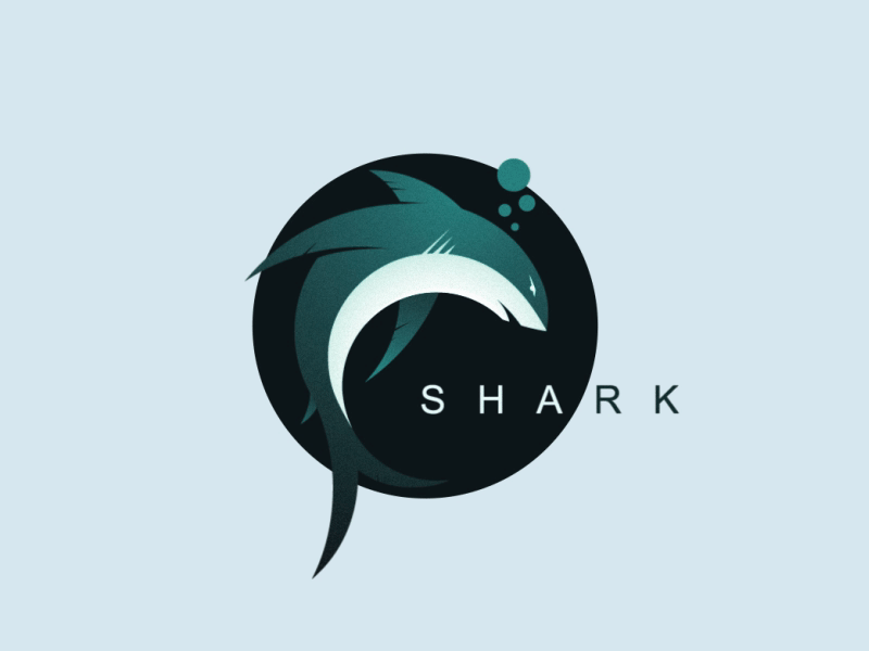 Shark animation logo shark