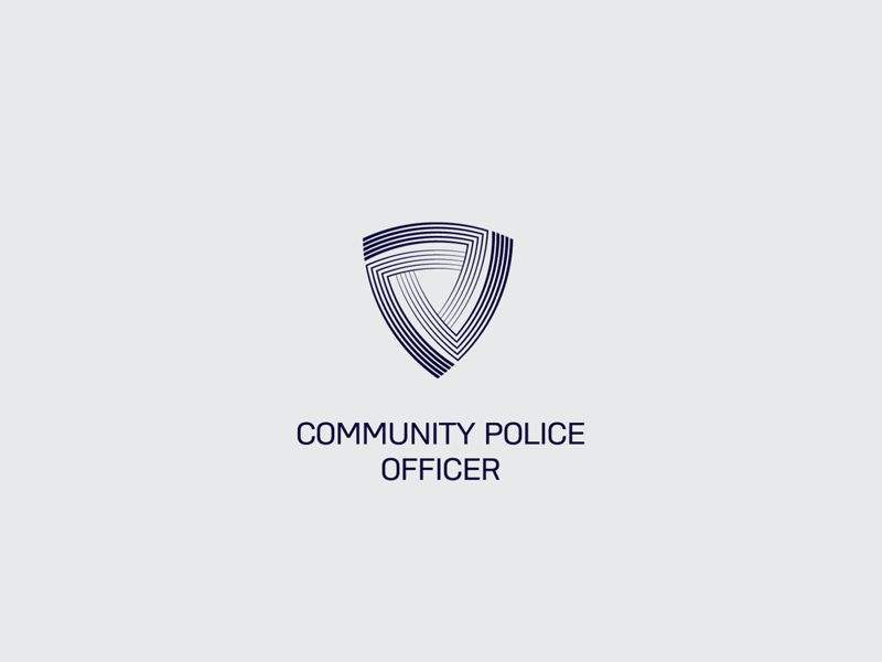 community police officer logo after affects logo logoanimation motion graphics
