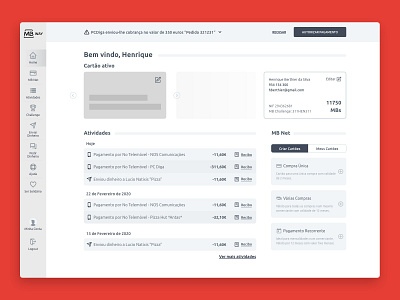 MBWay Banking Fintech Wireframe