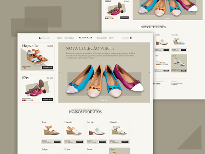 WIRTH - Shoes E-Commerce design ecommerce shoe shoes store ui ui design web web design webdesign