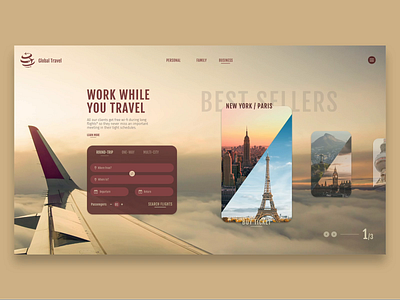 Travel Agency Slider design graphic design ui ui design web web design webdesign