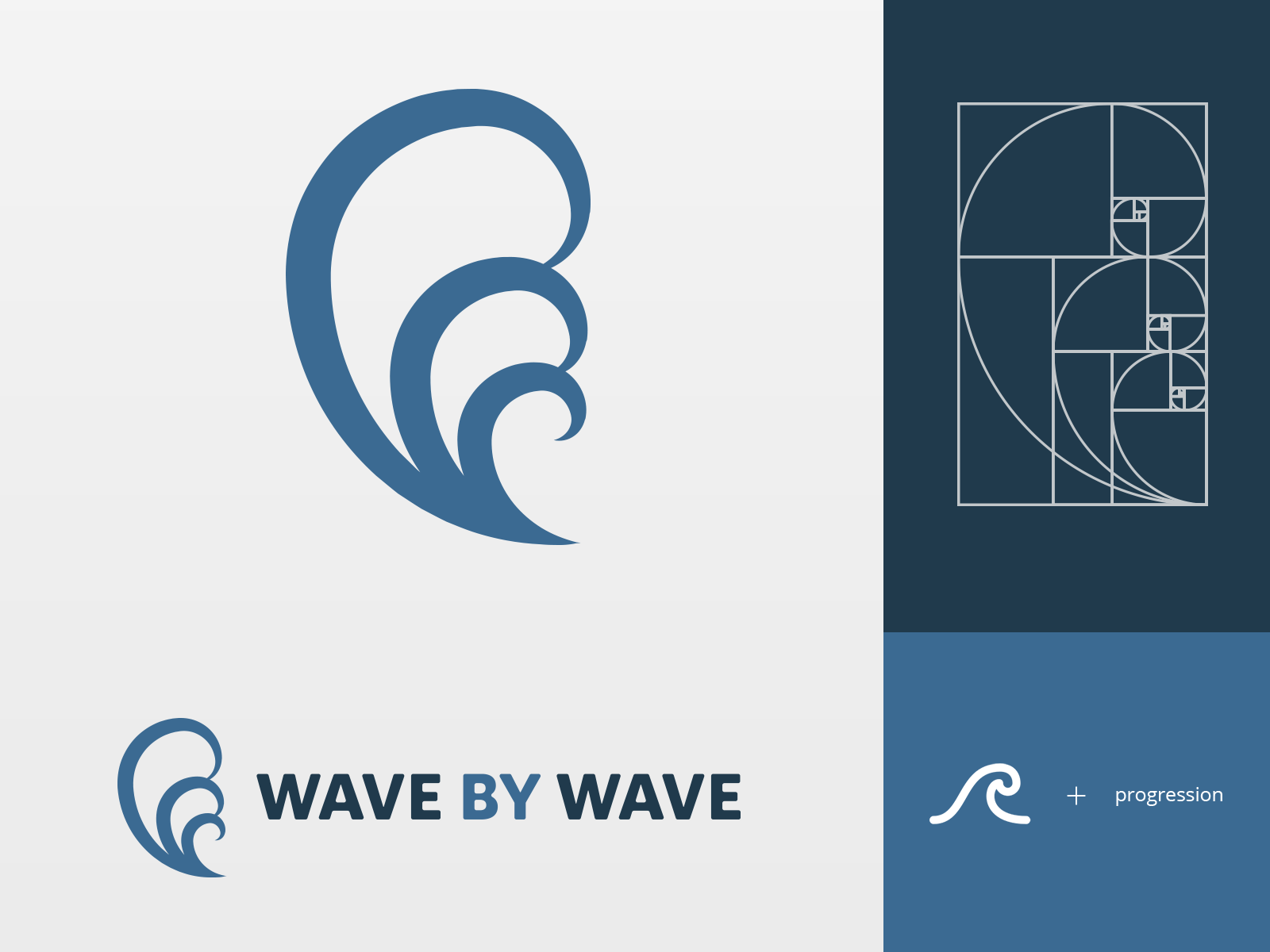 Logo - wave by wave by Henrique Berthier on Dribbble