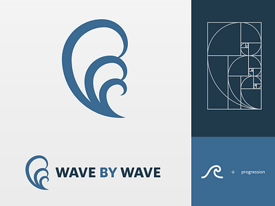 Logo - wave by wave branding graphic design logo logo design logodesign logodesigner logotipo logotype ocean sea surf surfing water water sports wave waves