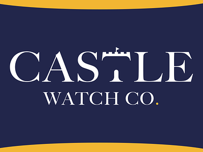 Castle Watch Co. Logo branding clock design graphic design logo logo design logodesign logomark logotype time type typography watch watches