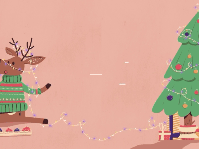 Christmas Deer adobe after effects adobe aftereffects adobe illustration adobe illustrator after after affects after effects animation animation character character animation character design christmas christmas tree dribbble illustration new year