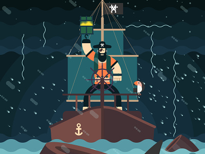 pirate adobe app design illustration illustrator iran tehran ui vector web website