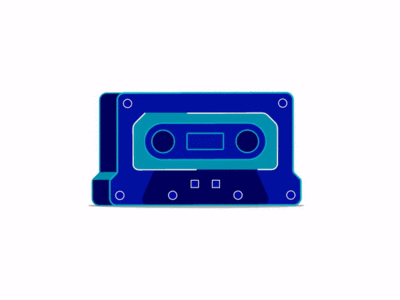 Cassette Tape animation app cassette design gif illustration iran motion graphic tape tehran ui vector web website