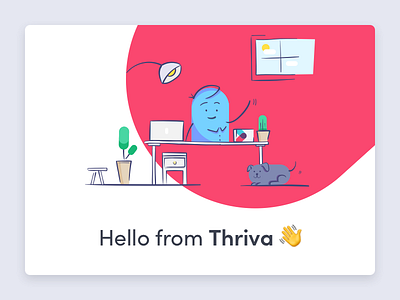 Hello from Thriva 👋 debut health healthcare hello illustration thriva