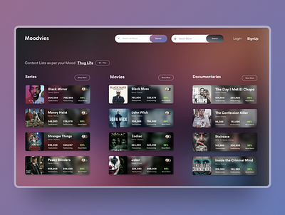 Movie Search Result Page! concept modern movie movie app movie search movies movies app typography ui uidesign uiux uiuxdesign user experience ux web web app web design webdesign website website design