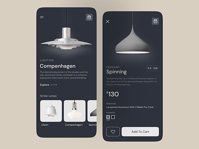 Lamp Store Concept Design! app app concept app design clean design ecommerce ios ios app design lamp lamps modern store ui ui design uiux ux