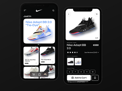 Nike Shoes Store App Exploration.