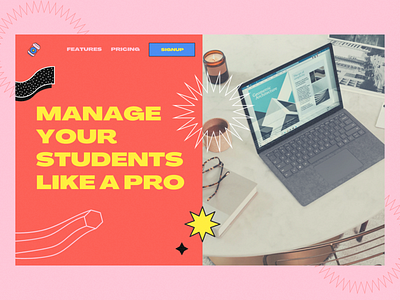 Landing Page – Online Class Management