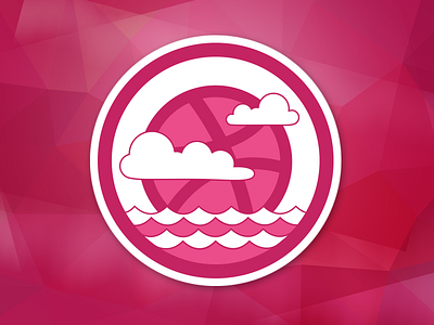 dribbblescape dribbble seascape sticker sticker mule