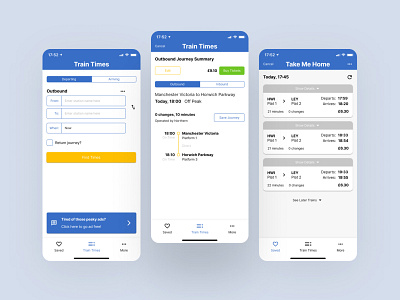 National Rail Re-Design booking app product design ticket app trains travel app ui ux