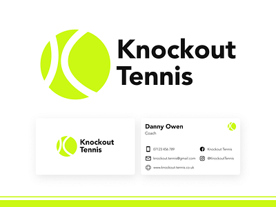 Tennis Coach Branding branding branding and identity branding concept business card coaching design icon logo logotype sports logo tennis typography vector