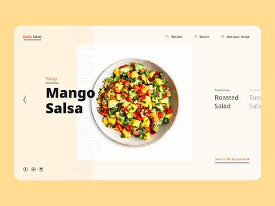 Daily Salad design salad ui web