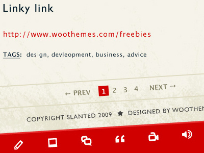 Slanted #2 css3 tumblog woothemes