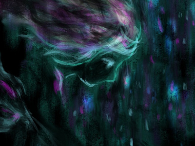 Cosmos Rain art digital ipad painting