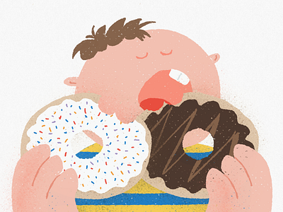 15 Weak donut hungry illustration