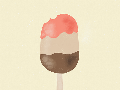 Paleta food ice cream ice cream cone illustration