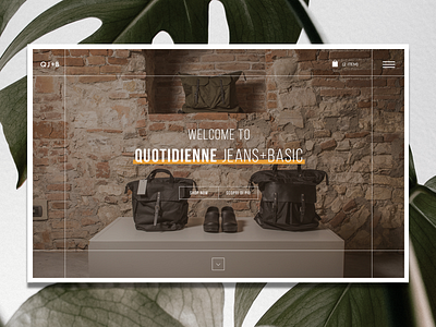 Quotidienne Jeans+Basic (E-shop) boutique e commerce e shop ui