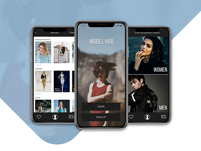 Model Booking App Concept