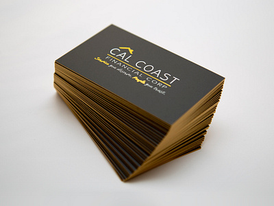 Business Card Design Cal Coast Financial & Intero®