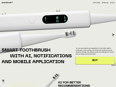 Smartbrush product page design