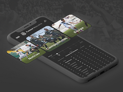 Ponte Preta App Concept - Ui Design app soccer sport team ui design usability ux design