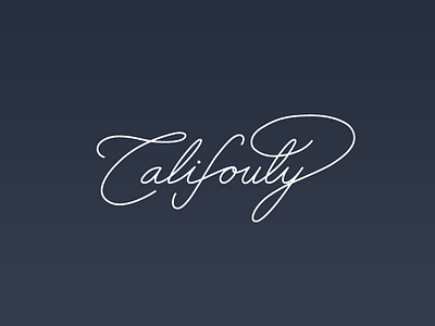 Califouty Shot handwriting script