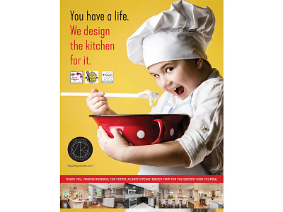 Kitchen Designer Print Ad ad design art direction award winning design graphic design typography