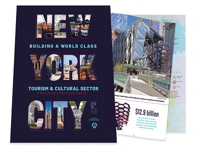 New York City Tourism & Cultural Report art direction award winning brochure design design graphic design infographic design special report design typography whitepaper design