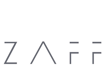 Zaff Architecture Wordmark art direction design graphic design logo typography