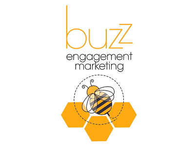 Buzz Engagement Marketing Logo art direction award winning branding design graphic design icon icon artwork illustration logo typography