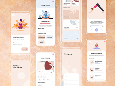 Yoga App Design app app design design ios app design redesign ui ux yoga yoga app