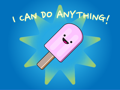 Icecream can do anything! ai fun icecream illustration