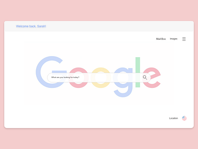 Google Redesign for Web concept google minimal minimal design redesign revamp search web design