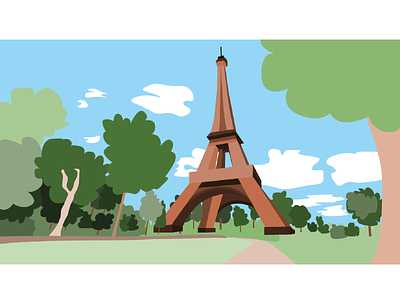 Quick Vector Illustration - Paris ai branding design illustartion illustration ux