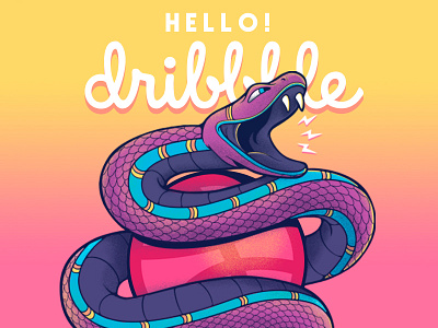 Hello Dribbble!! debut design first shot hello illustration